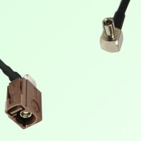 FAKRA SMB F 8011 brown Female Jack RA to TS9 Male Plug RA Cable