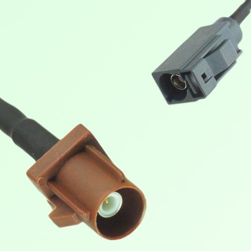 FAKRA SMB F 8011 brown Male Plug to G 7031 grey Female Jack Cable FAKRA SMB F 8011 brown Male Plug to G 7031 grey Female Jack Cable