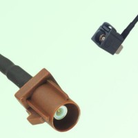 FAKRA SMB F 8011 brown Male Plug to G 7031 grey Female Jack RA Cable