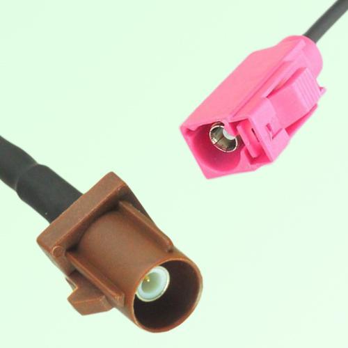 FAKRA SMB F 8011 brown Male Plug to H 4003 violet Female Jack Cable
