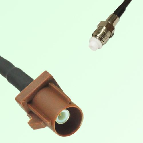 FAKRA SMB F 8011 brown Male Plug to FME Female Jack Cable