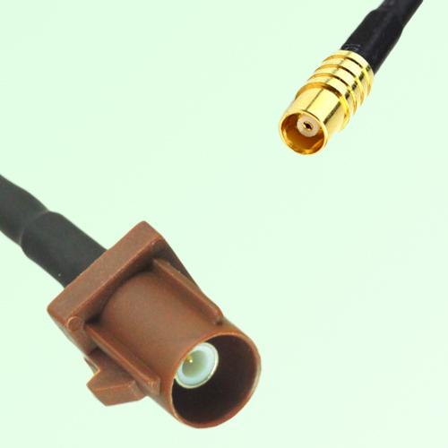 FAKRA SMB F 8011 brown Male Plug to MCX Female Jack Cable