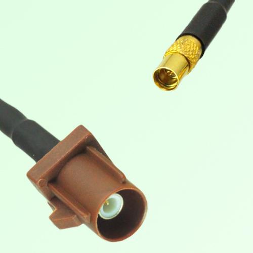 FAKRA SMB F 8011 brown Male Plug to MMCX Female Jack Cable