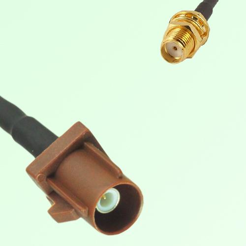 FAKRA SMB F 8011 brown Male Plug to SMA Bulkhead Female Jack Cable FAKRA SMB F 8011 brown Male Plug to SMA Bulkhead Female Jack Cable