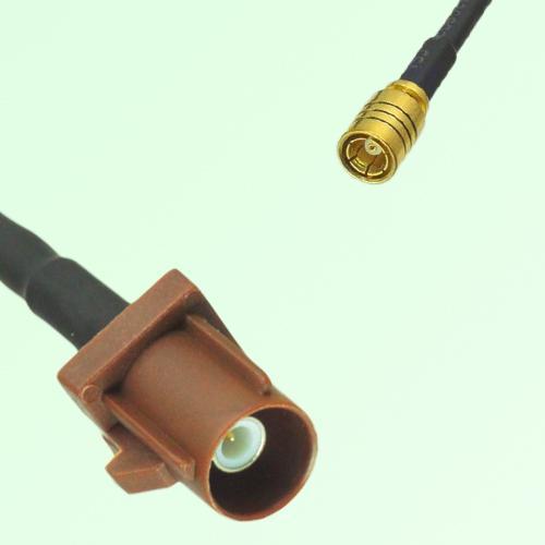 FAKRA SMB F 8011 brown Male Plug to SMB Female Jack Cable