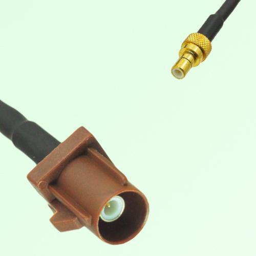 FAKRA SMB F 8011 brown Male Plug to SMB Male Plug Cable