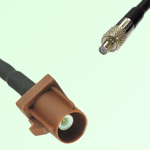 FAKRA SMB F 8011 brown Male Plug to TS9 Female Jack Cable