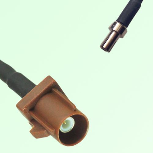 FAKRA SMB F 8011 brown Male Plug to TS9 Male Plug Cable