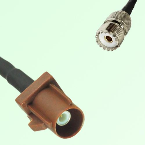 FAKRA SMB F 8011 brown Male Plug to UHF Female Jack Cable FAKRA SMB F 8011 brown Male Plug to UHF Female Jack Cable