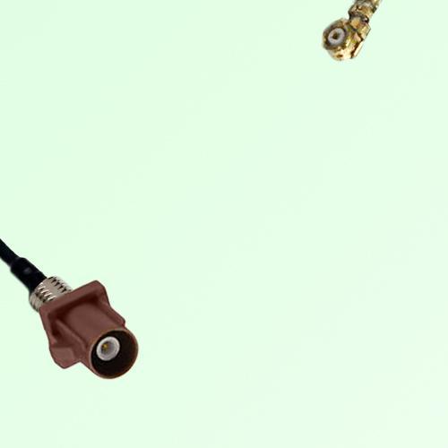 FAKRA SMB F 8011 brown Bulkhead Male Plug to IPEX Cable FAKRA SMB F 8011 brown Bulkhead Male Plug to IPEX Cable