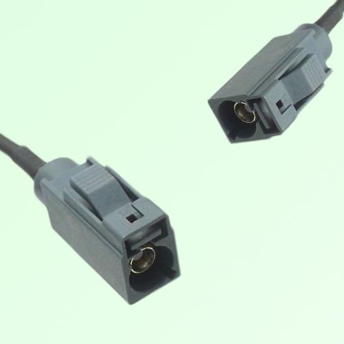 FAKRA SMB G 7031 grey Female Jack to G 7031 grey Female Jack Cable