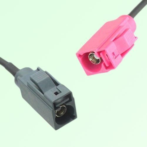 FAKRA SMB G 7031 grey Female Jack to H 4003 violet Female Jack Cable