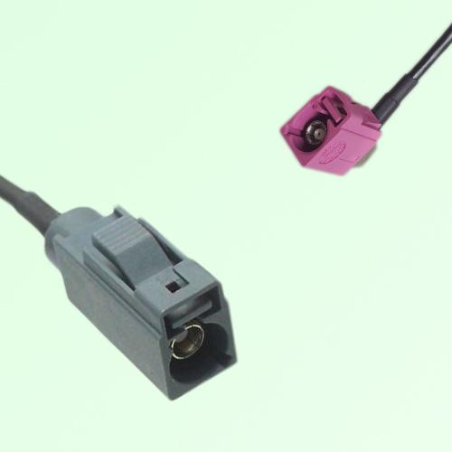 FAKRA SMB G 7031 grey Female Jack to H 4003 violet Female RA Cable
