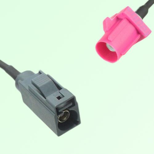 FAKRA SMB G 7031 grey Female Jack to H 4003 violet Male Plug Cable