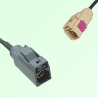 FAKRA SMB G 7031 grey Female Jack to I 1001 beige Female Jack Cable FAKRA SMB G 7031 grey Female Jack to I 1001 beige Female Jack Cable