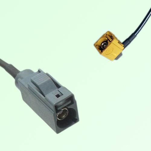 FAKRA SMB G 7031 grey Female Jack to K 1027 Curry Female Jack RA Cable FAKRA SMB G 7031 grey Female Jack to K 1027 Curry Female Jack RA Cable