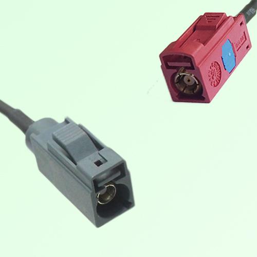 FAKRA SMB G 7031 grey Female Jack to L 3002 carmin red Female Cable