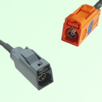 FAKRA SMB G 7031 grey Female Jack to M 2003 pastel orange Female Cable FAKRA SMB G 7031 grey Female Jack to M 2003 pastel orange Female Cable