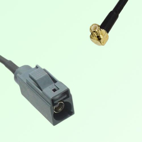 FAKRA SMB G 7031 grey Female Jack to MCX Male Plug Right Angle Cable
