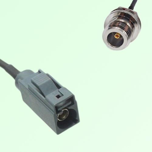 FAKRA SMB G 7031 grey Female to N Front Mount Bulkhead Female Cable FAKRA SMB G 7031 grey Female to N Front Mount Bulkhead Female Cable