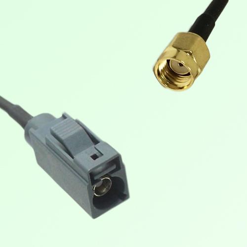 FAKRA SMB G 7031 grey Female Jack to RP SMA Male Plug Cable