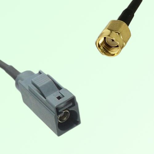 FAKRA SMB G 7031 grey Female Jack to RP SMA Male Plug Cable FAKRA SMB G 7031 grey Female Jack to RP SMA Male Plug Cable
