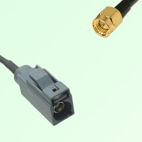FAKRA SMB G 7031 grey Female Jack to SMA Male Plug Cable