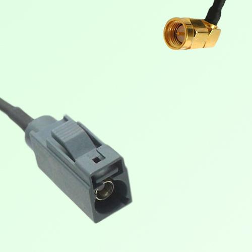FAKRA SMB G 7031 grey Female Jack to SMA Male Plug Right Angle Cable