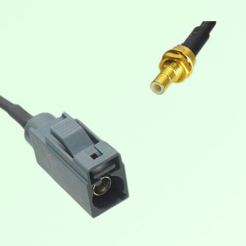 FAKRA SMB G 7031 grey Female Jack to SMB Bulkhead Male Plug Cable FAKRA SMB G 7031 grey Female Jack to SMB Bulkhead Male Plug Cable