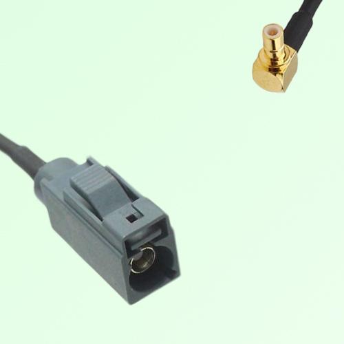 FAKRA SMB G 7031 grey Female Jack to SMB Male Plug Right Angle Cable