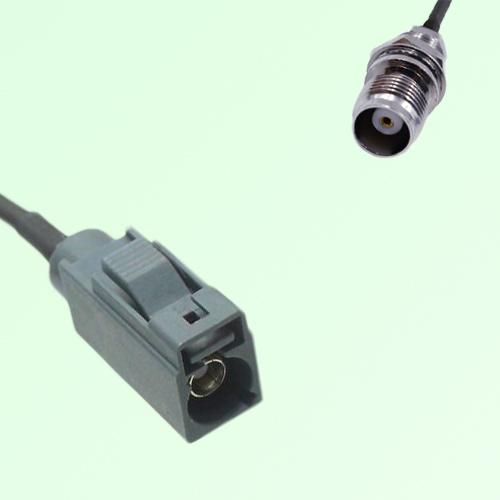 FAKRA SMB G 7031 grey Female to TNC Front Mount Bulkhead Female Cable FAKRA SMB G 7031 grey Female to TNC Front Mount Bulkhead Female Cable