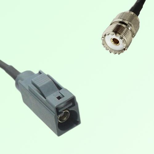 FAKRA SMB G 7031 grey Female Jack to UHF Female Jack Cable