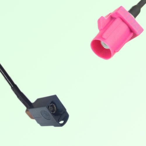 FAKRA SMB G 7031 grey Female Jack RA to H 4003 violet Male Plug Cable FAKRA SMB G 7031 grey Female Jack RA to H 4003 violet Male Plug Cable