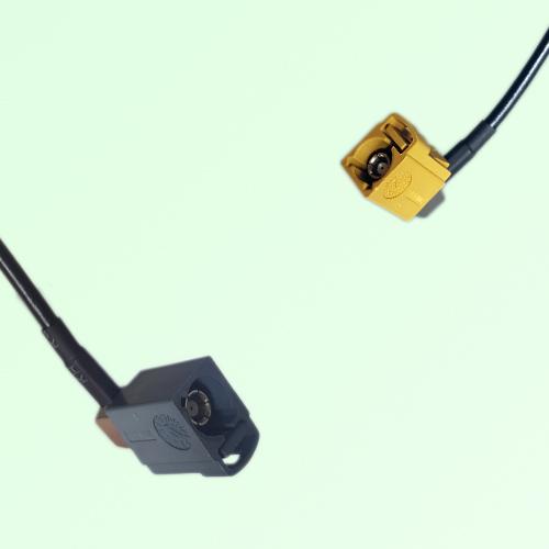 FAKRA SMB G 7031 grey Female Jack RA to K 1027 Curry Female RA Cable FAKRA SMB G 7031 grey Female Jack RA to K 1027 Curry Female RA Cable