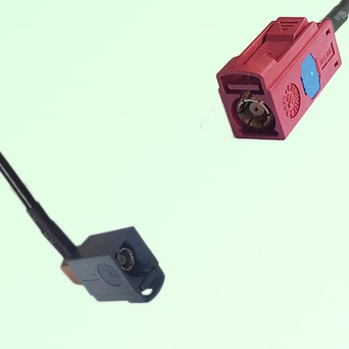 FAKRA SMB G 7031 grey Female Jack RA to L 3002 carmin red Female Cable FAKRA SMB G 7031 grey Female Jack RA to L 3002 carmin red Female Cable