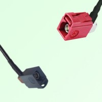 FAKRA SMB G 7031 grey Female RA to L 3002 carmin red Female RA Cable