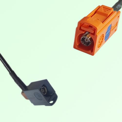 FAKRA SMB G 7031 grey Female RA to M 2003 pastel orange Female Cable FAKRA SMB G 7031 grey Female RA to M 2003 pastel orange Female Cable