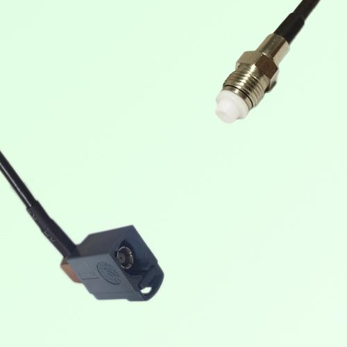 FAKRA SMB G 7031 grey Female Jack Right Angle to FME Female Jack Cable FAKRA SMB G 7031 grey Female Jack Right Angle to FME Female Jack Cable