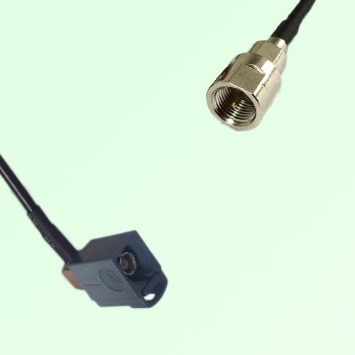 FAKRA SMB G 7031 grey Female Jack Right Angle to FME Male Plug Cable