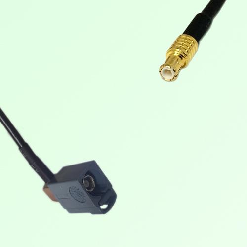 FAKRA SMB G 7031 grey Female Jack Right Angle to MCX Male Plug Cable