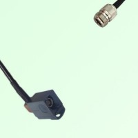 FAKRA SMB G 7031 grey Female Jack Right Angle to N Female Jack Cable