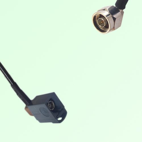 FAKRA SMB G 7031 grey Female Jack RA to N Male Plug RA Cable FAKRA SMB G 7031 grey Female Jack RA to N Male Plug RA Cable