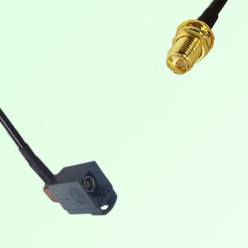 FAKRA SMB G 7031 grey Female Jack RA to RP SMA Bulkhead Female Cable FAKRA SMB G 7031 grey Female Jack RA to RP SMA Bulkhead Female Cable