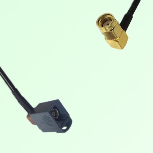 FAKRA SMB G 7031 grey Female Jack RA to RP SMA Male Plug RA Cable FAKRA SMB G 7031 grey Female Jack RA to RP SMA Male Plug RA Cable