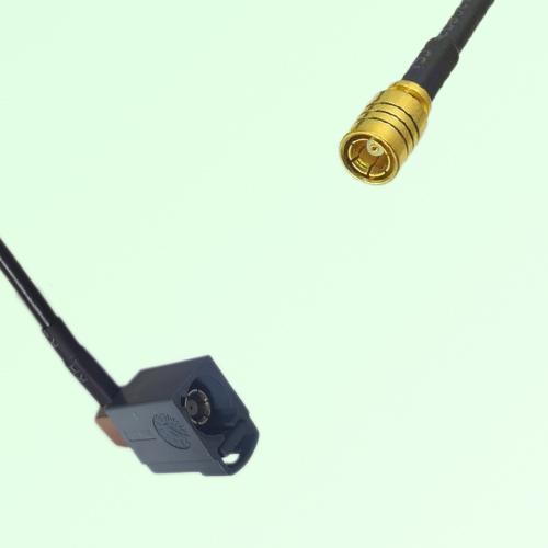 FAKRA SMB G 7031 grey Female Jack Right Angle to SMB Female Jack Cable