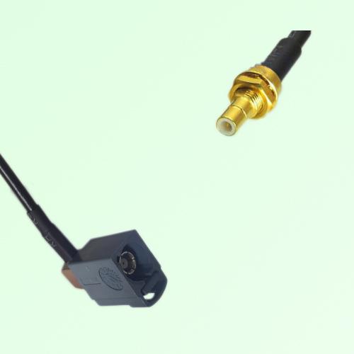 FAKRA SMB G 7031 grey Female Jack RA to SMB Bulkhead Male Plug Cable