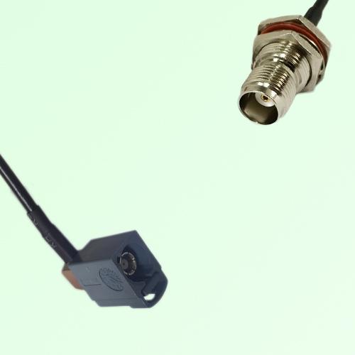 FAKRA SMB G 7031 grey Female Jack RA to TNC Bulkhead Female Jack Cable FAKRA SMB G 7031 grey Female Jack RA to TNC Bulkhead Female Jack Cable
