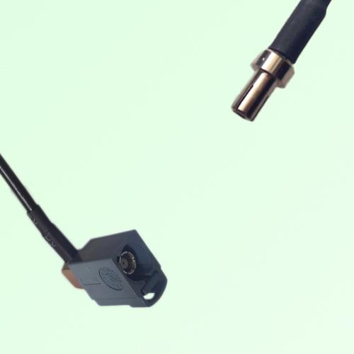 FAKRA SMB G 7031 grey Female Jack Right Angle to TS9 Male Plug Cable