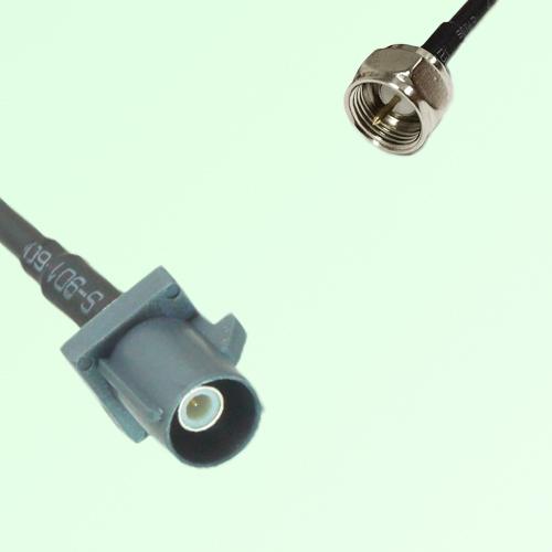 FAKRA SMB G 7031 grey Male Plug to F Male Plug Cable FAKRA SMB G 7031 grey Male Plug to F Male Plug Cable