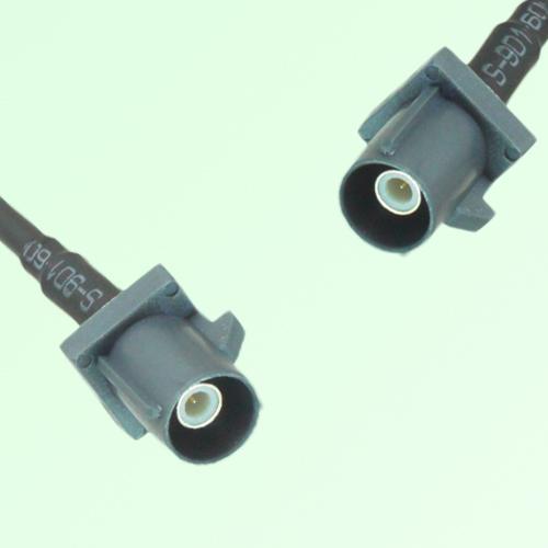 FAKRA SMB G 7031 grey Male Plug to G 7031 grey Male Plug Cable